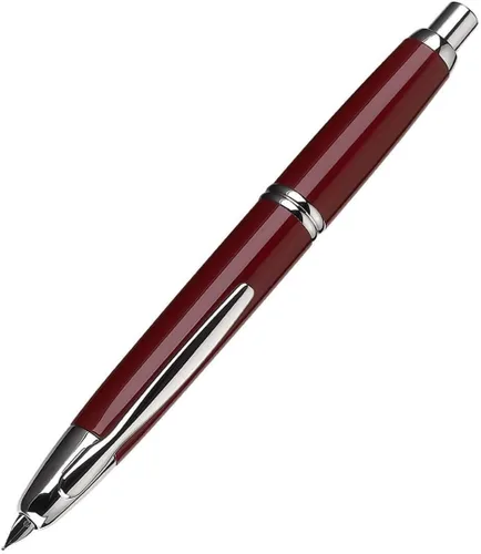 Miniatura 54 de PILOT Vanishing Point Collection - Pluma estilográfica retráctil, color azul carbonesco con detalles de rodio, tinta azul, punta fina (60149)