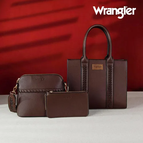Miniatura 2 de Wrangler 3Pcs Purses for Women Tote Bag Crossbody Handbag Sets with Strap