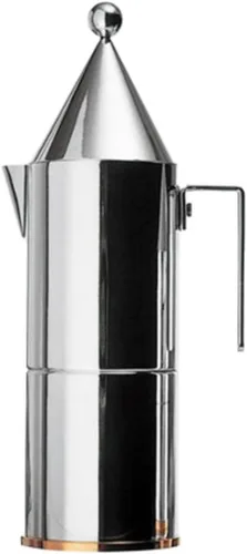 Alessi CAFETERA LA CONICA ESPRESSO, 6 TAZAS, PLATA