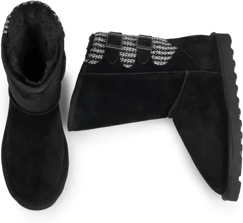 Miniatura 3 de DREAM PAIRS - Botas modernas para nieve de media caña para mujer