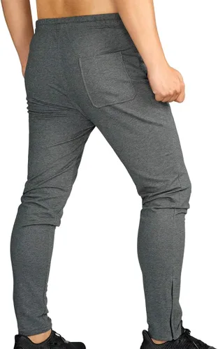 Miniatura 2 de Brokig - Pantalones deportivos con cremallera para hombre pantalones casuales para entrenamiento y gimnasia cómodos pantalones de chándal ajustados