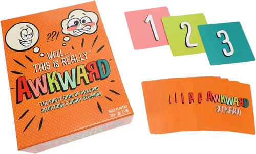 Miniatura 3 de TDC Games Juego de cartas incómodo - Un divertido juego de fiesta - Aprende cómo tus amigos y familiares manejan situaciones incómodas