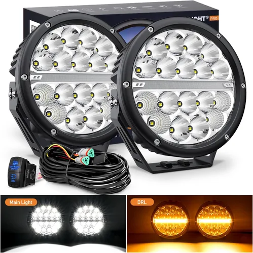 Miniatura 16 de Nilight Focos LED Redondos de 3 Pulgadas para Motocicleta, 2 Unidades, Focos LED Antiniebla Puntuales de 1550LM con EMC Integrado, Luz Auxiliar