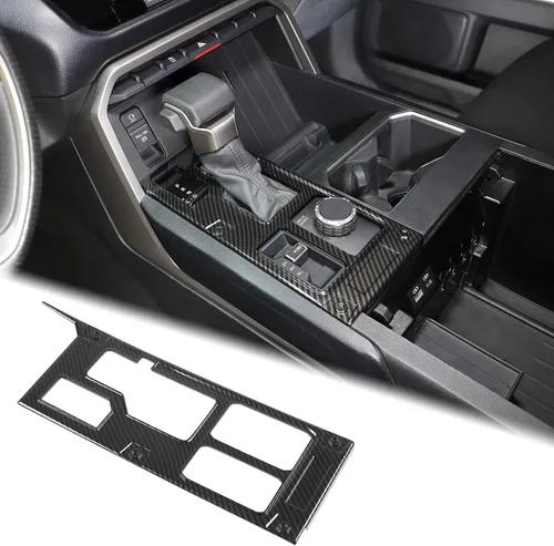 Miniatura 26 de Aunginsy Cubierta de Adhesivo del Panel de la Perilla de Cambios de la Caja de Control Central Compatible con Toyota Tundra/Sequoia 2022-2024 Coche