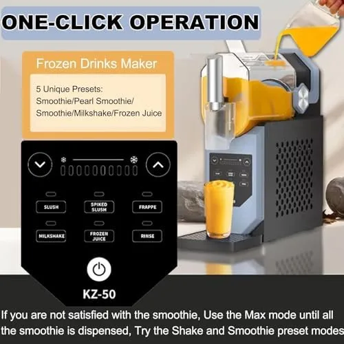Miniatura 3 de Máquina comercial de granizado de hielo de 240 W, máquina de granizado de encimera con capacidad de 1.8 L, control táctil, rotación de 360°