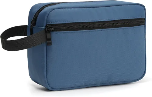 Miniatura 12 de Neceser colgante de viaje con asa de transporte, pequeño organizador de cosméticos resistente al agua para hombres y mujeres, kit de maquillaje