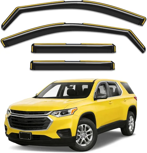 Miniatura 24 de Protectores de lluvia para ventana de canal para Jeep Grand Cherokee 2011-2021 (no para L), protectores de lluvia extra duraderos, viseras laterales