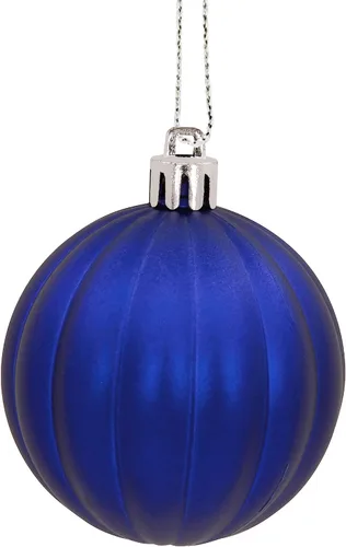 Miniatura 10 de Hallmark Bolas de Navidad azules y plateadas, adornos de Navidad, juego de 30
