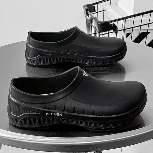 Miniatura 6 de MEIAGDT Zuecos de trabajo para mujer y hombre, zapatos de cocina, antideslizantes, impermeables, para restaurante, jardín, enfermería, servicio