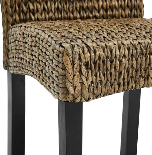 Miniatura 9 de Crosley Furniture Edgewater - Juego de 4 sillas de comedor de ratán de fibra natural tejidas a mano, color hierba marina
