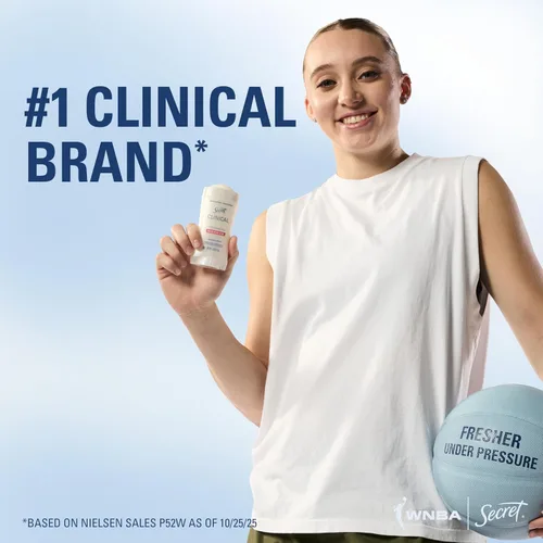 Miniatura 5 de Secret Clinical Strength 100HR Defense, desodorante antitranspirante sólido invisible para mujeres, edición Paige Bueckers, protección contra
