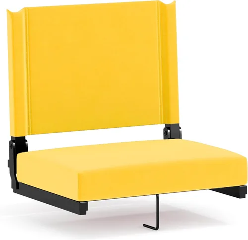 Miniatura 29 de Flash Furniture - asiento cómodo para usar en gradas de Flash - soporta 500 libras Silla de estadio ligera con asa y asiento ultra acolchado