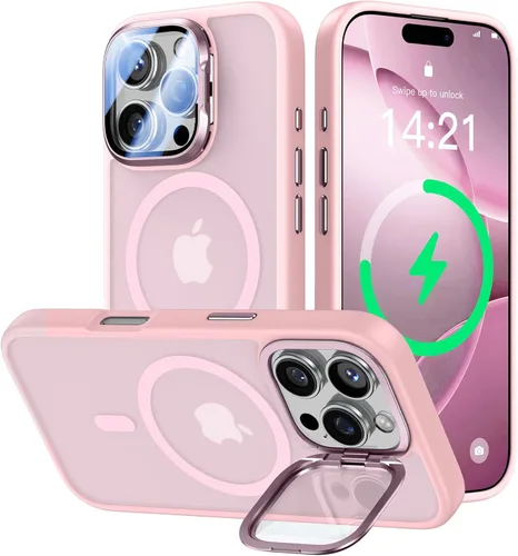 Miniatura 37 de VOFATA - Funda magnética para iPhone 17 Pro Max, cubierta para cámara con soporte, protección completa para la cámara, compatible con MagSafe