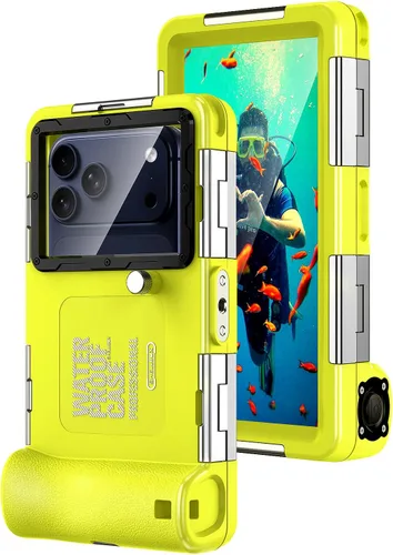 Miniatura 7 de Hllhunkhe Funda universal subacuática para esnórquel, buceo profesional, impermeable, para iPhone 7-17 Pro/Pro Max/Plus/Mini, Galaxy S10-S25