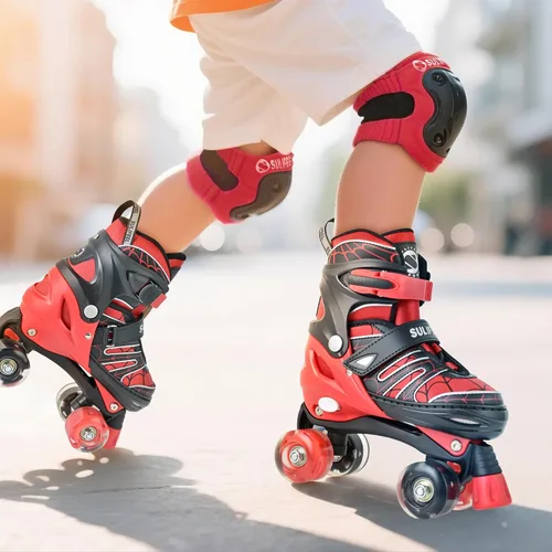 Miniatura 5 de SULIFEEL - Patines ajustables para niños para niños de 3-5, 5-8, 6-12 años con ruedas iluminadas ajustables de 4 tamaños, el mejor regalo para niños