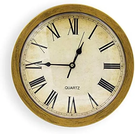Reloj de pared con gran espacio de almacenamiento oculto para teléfonos celulares en efectivo de joyería, reloj de pared redondo vintage (9.8 in de