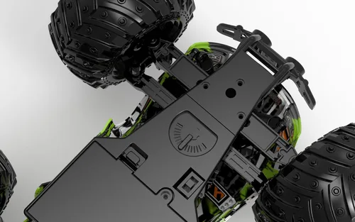 Miniatura 9 de Auto de control remoto para niños, autos RC de alta velocidad de 20 KM/H, todoterreno con 2 faros delanteros y 2 baterías recargables, camión RC
