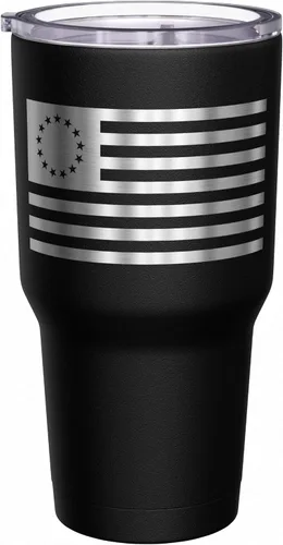 Miniatura 4 de We The People Holsters - Bandera 1776 de Betsy Ross - Taza de Betsy Ross - Taza de viaje de bandera estadounidense para café - Taza de bandera