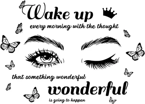 Miniatura 13 de SUPERDANT Calcomanía inspiradora para pared, con frase en inglés "I am a Phenomenal Woman Quotes Woman Avatar", diseño de motivación para mujer