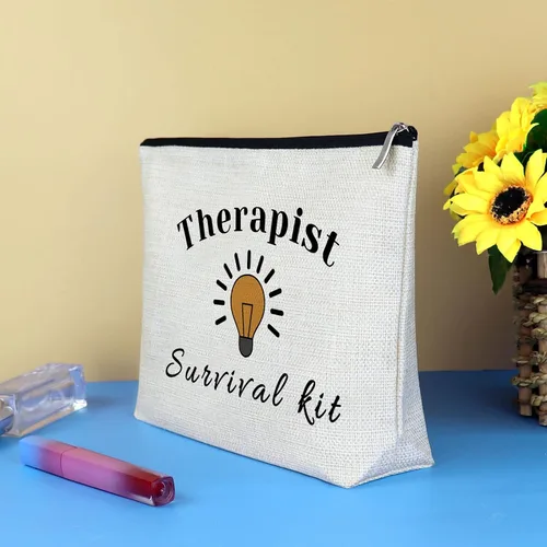 Miniatura 6 de Regalos de terapeuta, bolsa de maquillaje, psicología, terapeuta, regalos de agradecimiento, bolsa de cosméticos de viaje, bolsa con cremallera