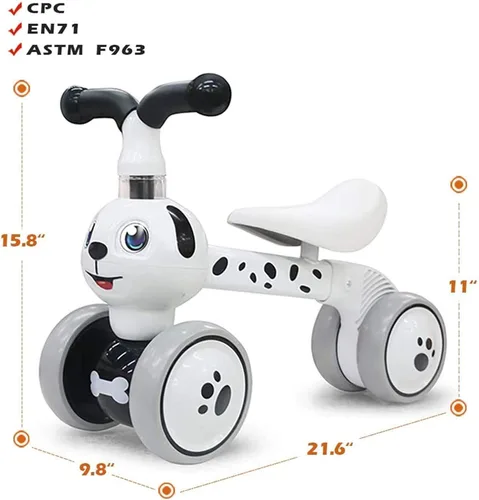 Miniatura 6 de YGJT Juguetes de bicicleta de equilibrio para bebés de 1 año, regalos de cumpleaños para niños y niñas, ruedas silenciosas y andador para bebés sin
