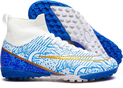Miniatura 3 de YANGTAOZI Zapatos de fútbol de césped para niños y niñas, jóvenes, para interiores y exteriores, zapatos de fútbol (niños pequeñosniños grandes)
