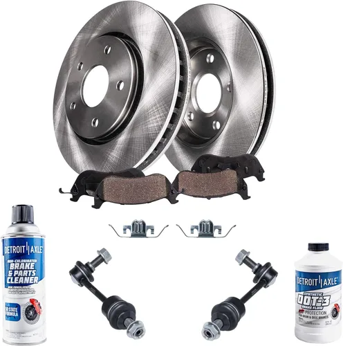 Miniatura 60 de Detroit Axle - Rotores de freno para Chrysler 200 2015 2016 2017, Rotores de freno de disco de reemplazo: 12.01" pulgadas delantero y 10.95