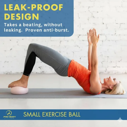 Miniatura 6 de ProBody Pilates Bolas de Ejercicio para Terapia Física - Pequeña Bola de Ejercicio de 9 Pulgadas para Entre las Rodillas para Rehabilitación, Barra