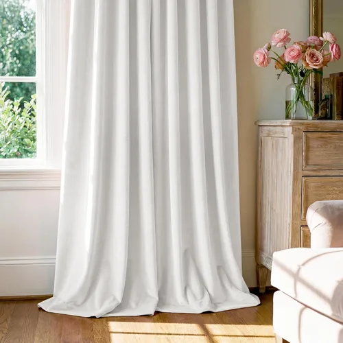 Miniatura 154 de StangH Cortinas de Terciopelo Verde Esmeralda de 96 Pulgadas - Cortinas Opacas de Terciopelo de Lujo Súper Suaves, Elegante Cobertura de Ventana