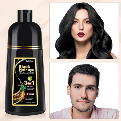 Miniatura 4 de Bablabear - Champú con color para cabello gris, tinte de cabello semipermanente para mujeres y hombres, ingredientes herbales, 3 en 1, cobertura