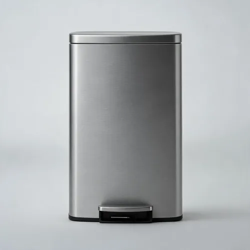 Miniatura 14 de Garvee Cubo de basura de acero inoxidable para cocina, de 13 galones / 50 L, gran capacidad, cubo de basura de metal inoxidable con tapa de cierre