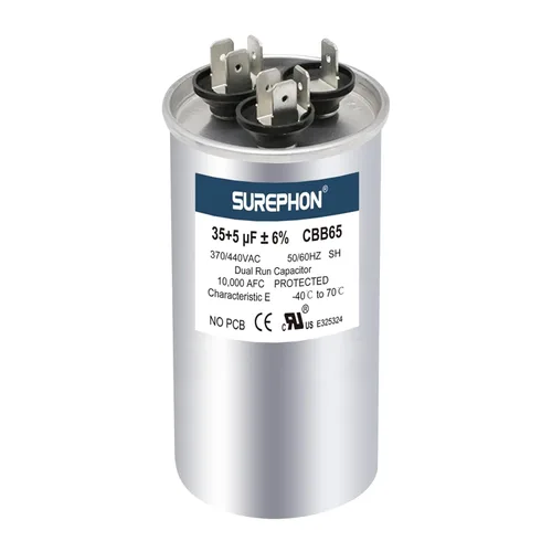 Miniatura 7 de Condensador CBB65 para ac 45/5 uf 45+5 MFD ±6% Run Dual 370-440 voltios, funciona para HVAC, acondicionadores de aire, bombas de calor