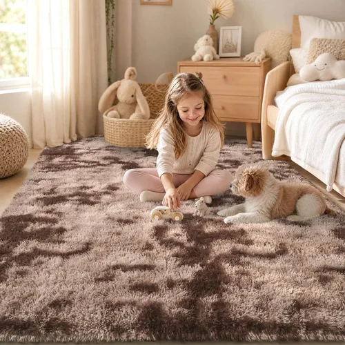 Miniatura 71 de Zentavio - Alfombras para sala de estar, alfombras de área verde oscuro de 3 x 5 pies, alfombra de césped artificial, alfombra de pelo mullido