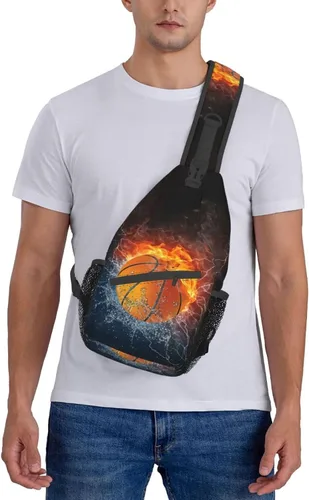 Miniatura 7 de Baloncesto cruzado bolsa de pecho al aire libre deporte bandolera bandolera mochila viaje senderismo bolsa de pecho mochila para mujeres hombres