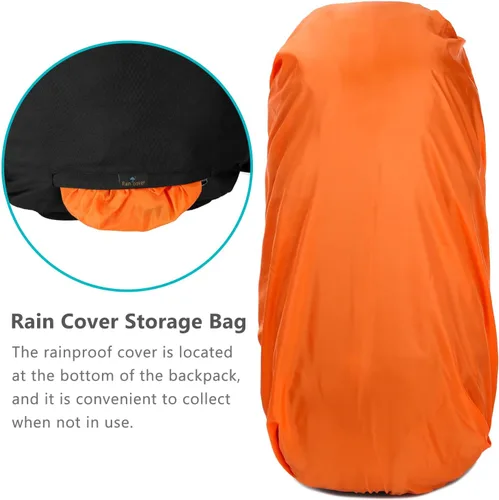 Miniatura 6 de Esup - Mochila de senderismo de 50 l para hombre, mochila de camping con cubierta de lluvia 45l+5l, mochila ligera para senderismo, mochila de viaje