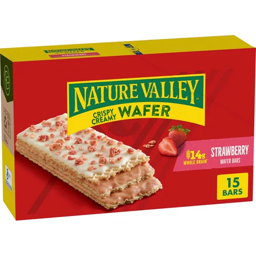 Miniatura 7 de Nature Valley Barras de Waffle Cremosas y Crujientes, Arándano, Grano Entero, 5 Barras, 6.5 oz