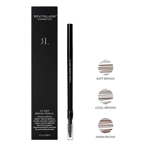 Miniatura 2 de RevitaLash Cosmetics, Lápiz de cejas de alta definición, hipoalergénico y libre de crueldad animal Café cálido