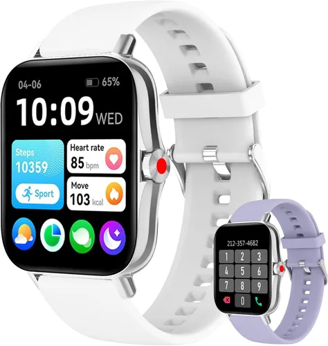 Miniatura 14 de Reloj inteligente, reloj inteligente HD de 1.59 pulgadas para mujer, contestar/hacer llamadas, reloj de seguimiento de actividad física para iPhone