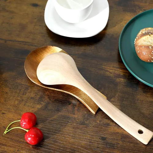 Miniatura 3 de Soporte de cuchara de madera, soporte de cuchara bohemio para estufa, soporte para espátula, soporte para cuchara de madera, soporte para utensilios