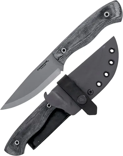 Miniatura 8 de Condor Tool & Knife SBK Cuchillo de hoja fija - Acero de alto carbono 1075 - Kydex con lazo de cuero para cinturón - Mango de micarta - Hoja de 5.3
