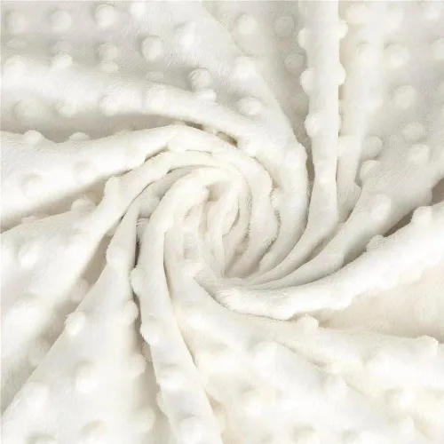 Miniatura 3 de Manta de bebé para niños, cómoda y duradera manta de pana para niños pequeños con respaldo punteado de doble capa, cuadrícula de tablero de ajedrez