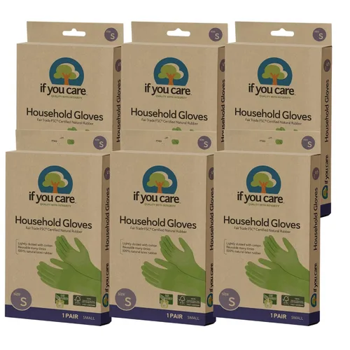 Miniatura 9 de IF YOU CARE Guantes para el hogar, pequeños, paquete de 1 unidad, color verde