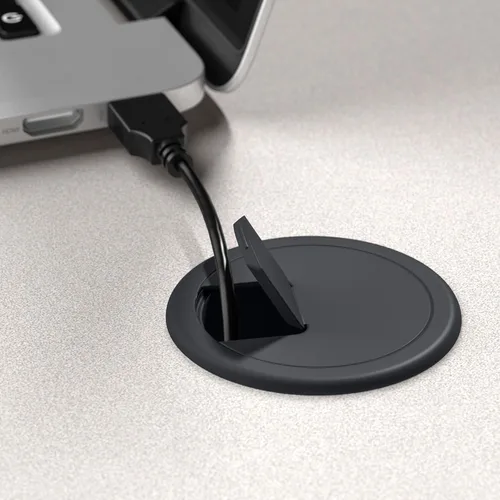 Miniatura 4 de Bush Business Furniture - Serie A 36W Escritorio 36W Negro, Madera Blanco y pizarra