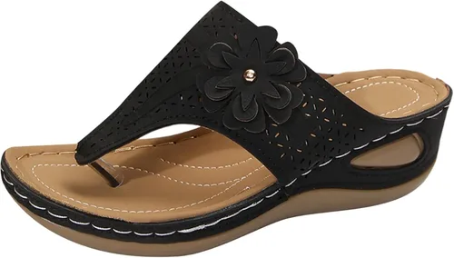 Miniatura 6 de Generic Sandalias ortopédicas de cuña con soporte de arco para mujer, sandalias informales de punta abierta, unisex para adultos
