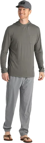 Miniatura 36 de Free Fly Sudadera ligera con capucha para hombre, con protección solar UPF 20+ para hombre, transpirable, manga larga, para pesca
