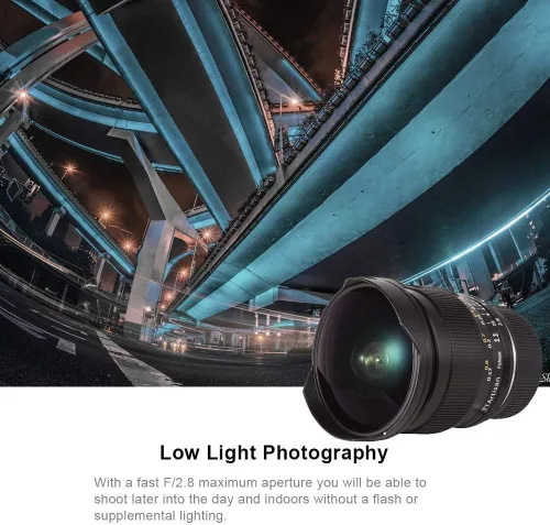 Miniatura 7 de TTArtisan Lente manual de ojo de pez ultra ancho F2.8 de 0.433 in para Sony E Mount A7, A7II (A7M2), A7III, (A7M3), A7R, A7RII (A7RM2), A7RIII
