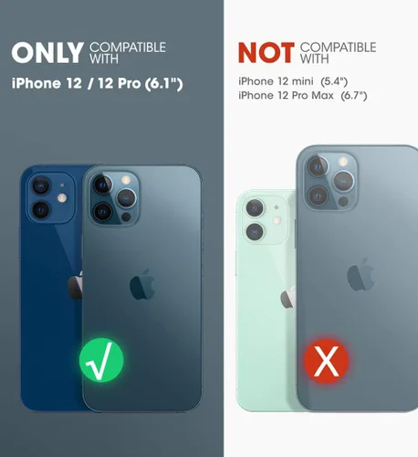Miniatura 2 de SupCase Unicorn Beetle EXO Series - Funda para iPhone 12 / iPhone 12 Pro (versión 2020) de 6.1 pulgadas, funda protectora híbrida transparente Azul