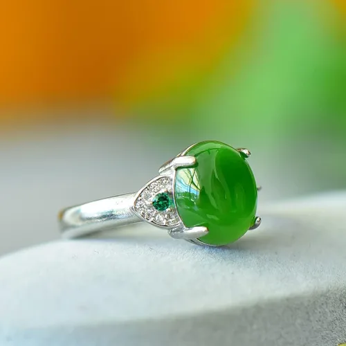 Miniatura 3 de Anillo de jaspe natural Joyas únicas de jaspe Boutique de moda para mujer