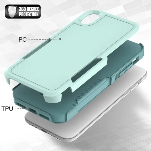 Miniatura 230 de Jeylly Funda para iPhone SE/Funda para iPhone 5S, Exterior de Plástico Duro que Absorbe Golpes + Interior de Silicona de Goma Defensor contra
