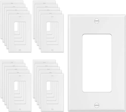 Miniatura 8 de Placa decorativa de pared de 1 banda, cubierta de enchufe de receptáculo, para interruptores de luz, atenuadores, GFCI, receptáculo, salida USB